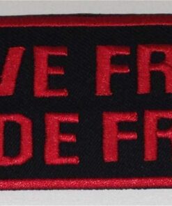 Live free Ride free stoffen opstrijk patch