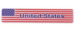 Plaque en aluminium drapeau USA