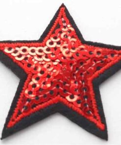 Red Star Applique Iron On Patch