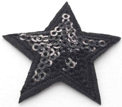 Patch thermocollant appliqué étoile noire