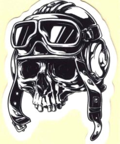 Doodshoofd skull sticker