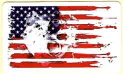 Aufkleber mit USA-Flagge