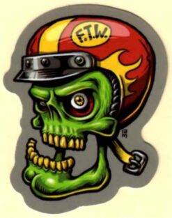 Doodshoofd skull FTW sticker