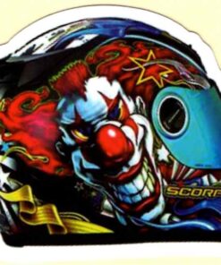 Helm clown sticker