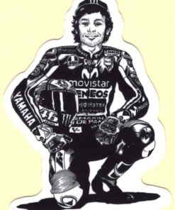 Autocollant Valentino Rossi, Le Docteur, 46 ans