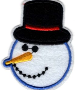 Bonhomme de neige applique fer sur patch