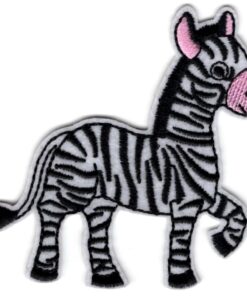 Zebra stoffen opstrijk patch