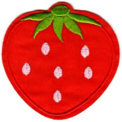 Strawberry Applique Iron On Patch