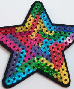 Rainbow Star Applique fer sur Patch