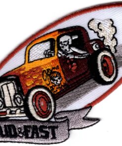 Loud & Fast Hot Rod stoffen opstrijk patch