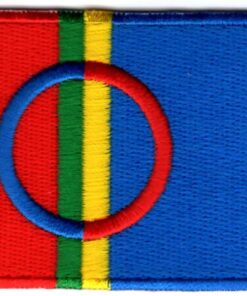 Lapland vlag stoffen opstrijk patch