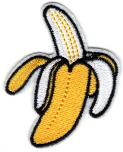 Bananen-Applikation zum Aufbügeln