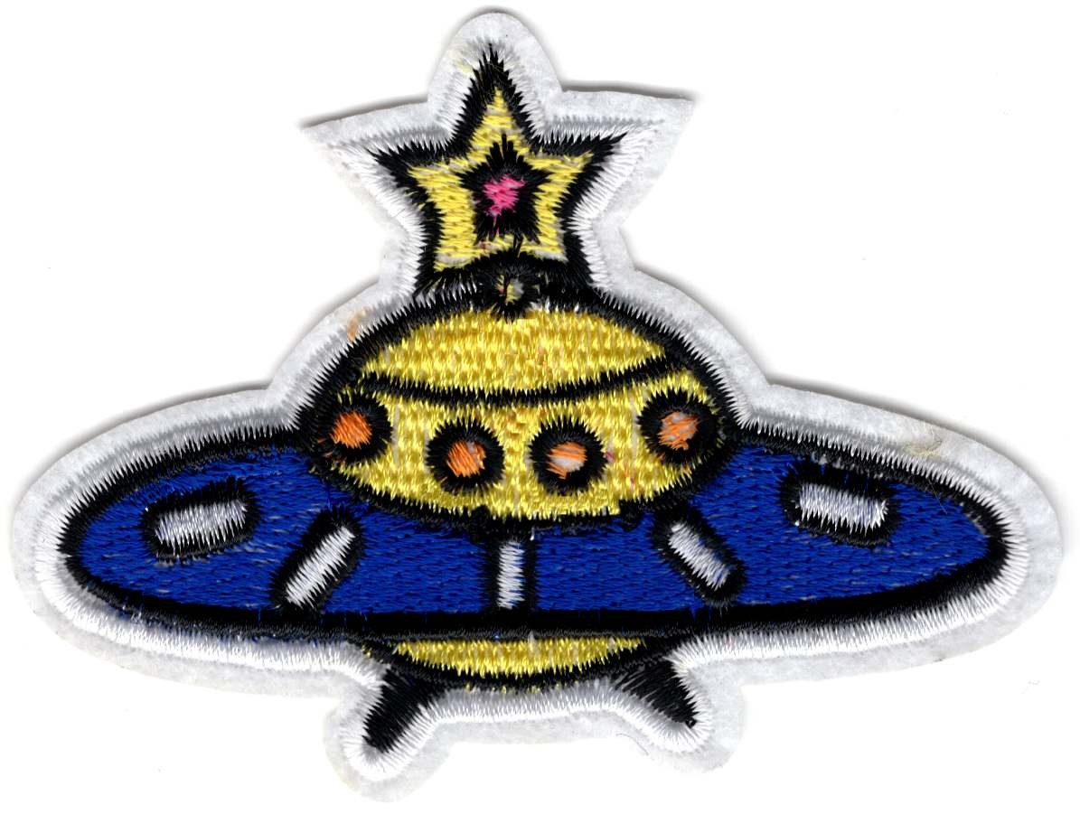 UFO stoffen opstrijk patch