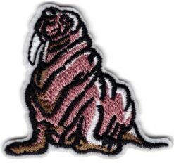 Walrus stoffen opstrijk patch