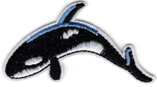 Orca-Aufnäher zum Aufbügeln