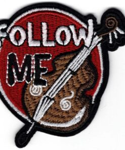 Follow Me Cello stoffen opstrijk patch