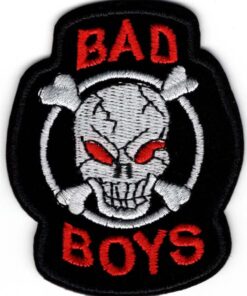 Bad Boys Skull stoffen opstrijk patch