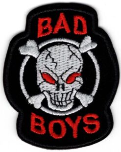 Bad Boys Skull stoffen opstrijk patch