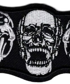 See Hear Speak no evil stoffen opstrijk patch