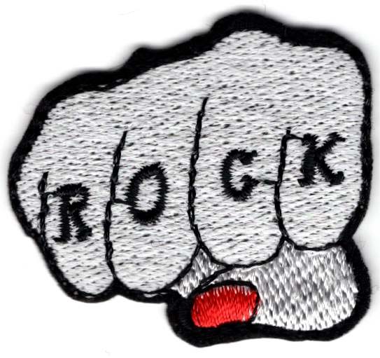 Rock-Applikation zum Aufbügeln