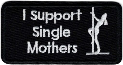 I Support Single Mothers stoffen opstrijk patch