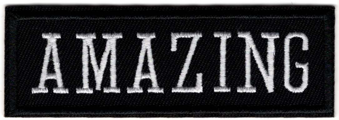 Amazing stoffen opstrijk patch