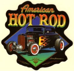 Sticker hot rod américain