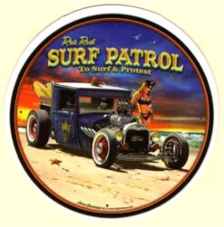 Aufkleber „Hot Rod Surf Patrol“.