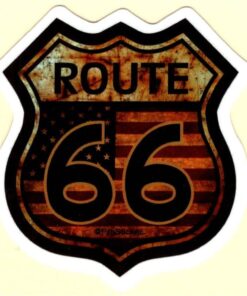 Route 66-Aufkleber