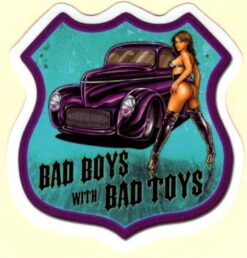 Bad Boys Pin Up Girl sticker
