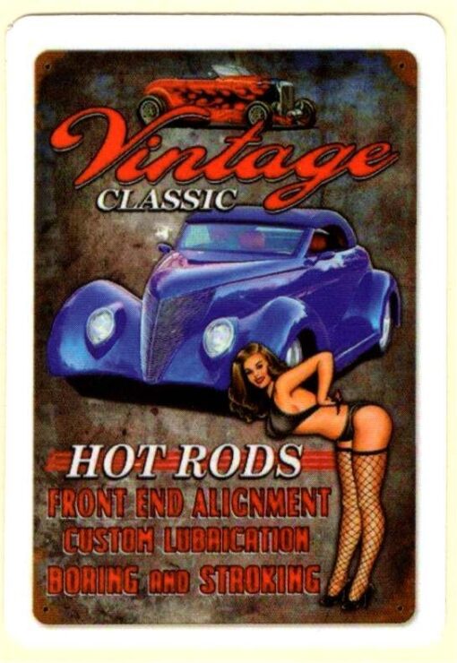 Sticker vintage hot rod classique