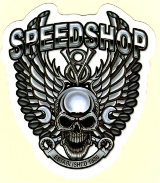 Speed Shop Est. Sticker 1936