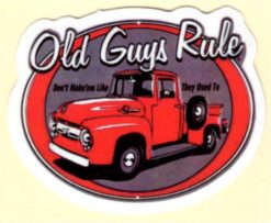 Old Guys Rule sticker