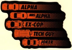 Alpha and Mrs Alpha Ex Cop sticker