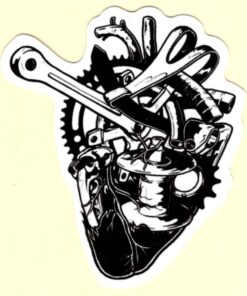 Motorcycle parts sticker