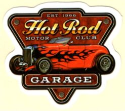 Sticker Garage Hot Rod