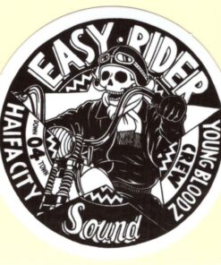 Easy Rider Totenkopf-Aufkleber