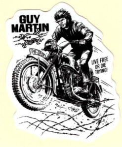 Sticker Guy Martin Live Free