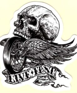 Live Fast Skull sticker