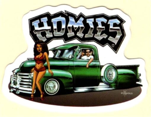 Homies Pin Up Girl sticker