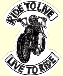 Ride to Live Live to Ride sticker