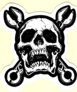 Skull sticker