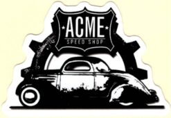 Acme Speed Shop-Aufkleber