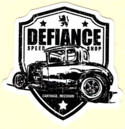 Defiance Speed Shop-Aufkleber