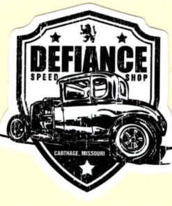 Defiance Speed Shop sticker