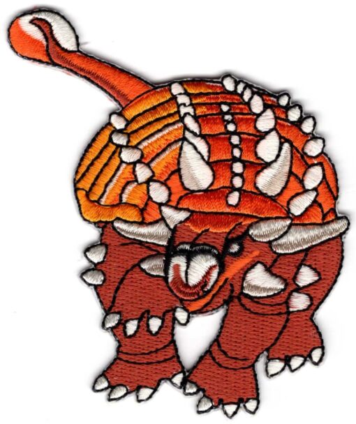 Dinosaurus Minotaurasaurus stoffen opstrijk patch