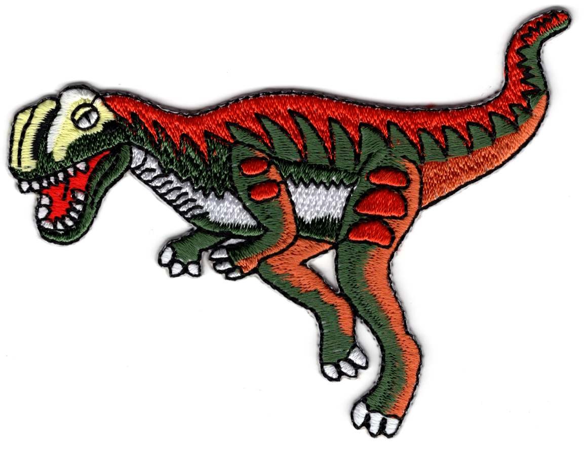 Dinosaurier-Velociraptor-Applikation zum Aufbügeln