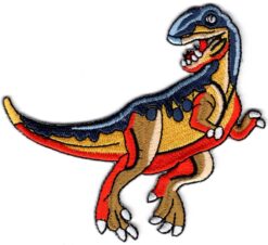 Dinosaurus Velociraptor stoffen opstrijk patch