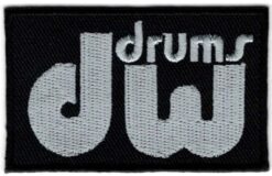 DW Drums stoffen opstrijk patch