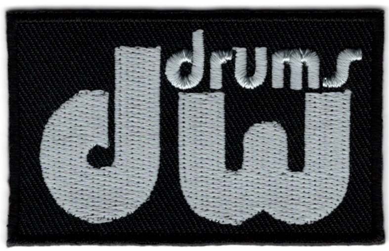 DW Drums Applikation zum Aufbügeln
